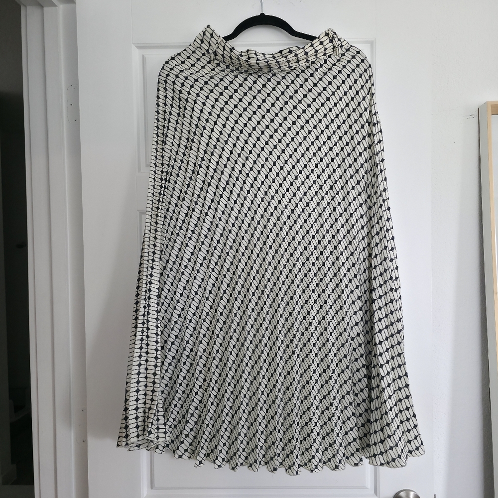 Zara Pleated Midi Skirt